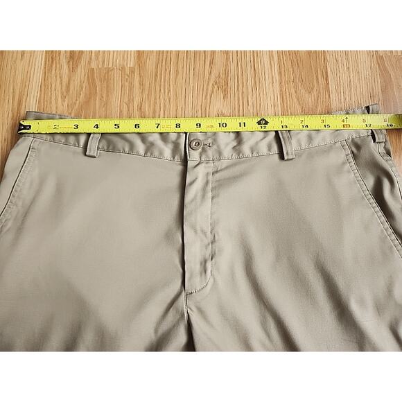 Nike Golf Dri-fit Pants Mens 34x30 Beige Tan Chino Flat Front Activewear Casual - Picture 3 of 9